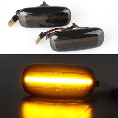 Image de Clignotant latéral à LED Ambre Fumée Signal Lumière Indicateur pour Au di A3 S3 8P A4 S4 RS4 B6 B7 B8 A6 S6 RS6 C5 C7