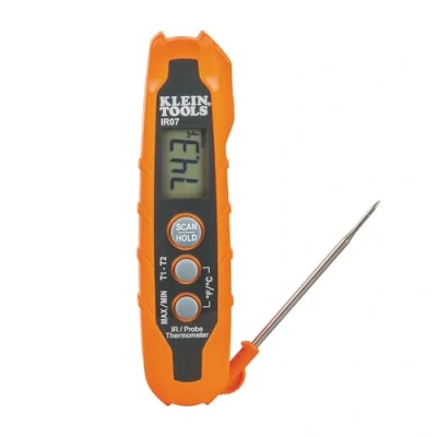 Image de Klein Tools IR07 Thermomètre numérique double infrarouge et sonde LCD