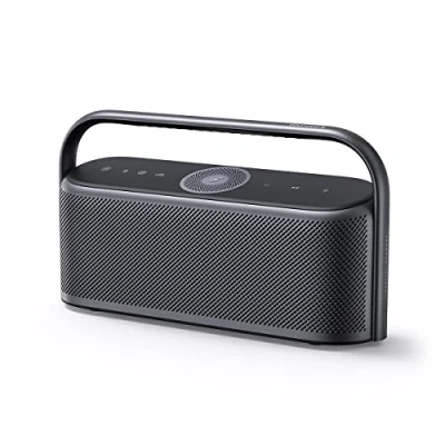Image de soundcore Motion x600 Enceinte Bluetooth portable, audio spatial Hi Res sans fil, son 50 W, protection IPX7, lecture 12 h, égaliseur Pro, poignée de transport, AUX IN (noir) (reconditionné)