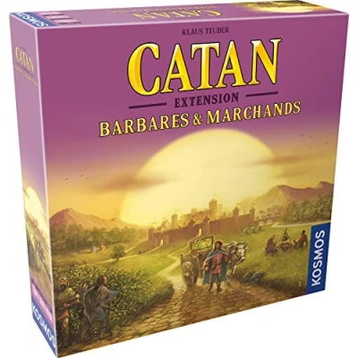 Image de Kosmos , Catan : Junior Jeu de société À partir 6 ans 2 à 4 joueurs 30 minutes, Extension Barbares &amp; Marchands Edition 2022