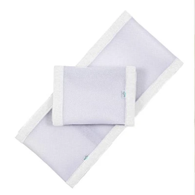 Image de Purflo Tour de lit respirant,Alternative sûre aux pare chocs traditionnels pour bébé,Lavable en machine et facile à installer,Essentials bébé,Blanc doux