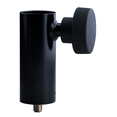Image de K&amp;M 24521 Bride de réduction Noir en acier Adaptateur pour systèmes haut parleurs sur pivot fileté 3/8&quot; x 12 mm