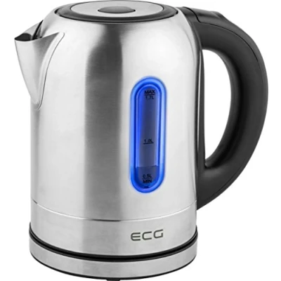 Image de ECG RK 1785 colore Bouilloire, 1,7 l 5 rétroéclairage couleurs, 1.7 L, acier inoxydable