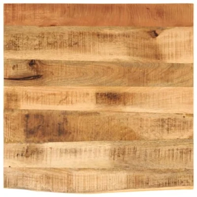 Image de vidaXL Dessus de Table 40x40x3,8 cm Bord Vivant Bois Massif manguier, en Bois, d&#039;appoint, à Vif