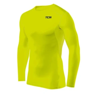 Image de TCA HyperFusion sous T Shirt Manches Longues Couche de Base Compression pour Homme Col Rond/Col Montant Noir, XL