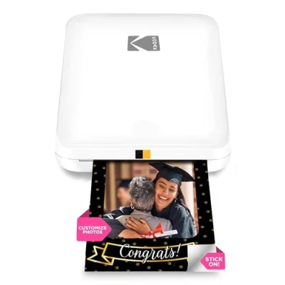 Image de Imprimante Photo Mobile instantanée KODAK Step Printer Slim Photos 5,1 x 7,6 cm Papier Zink iOS et Android