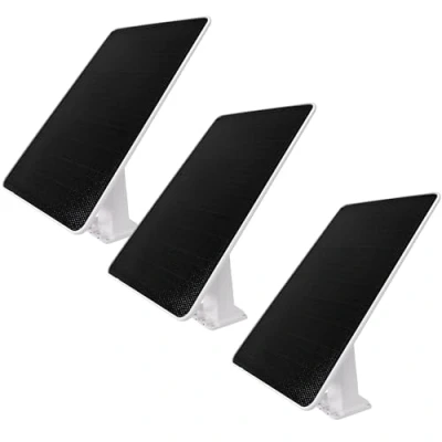 Image de NIVIAN Lot de 3 panneaux solaires pour caméras sécurité IP Installation facile avec support réglable 9 W Puissance parfaite en faible luminosité Compatible Ezviz C3A et BC1C