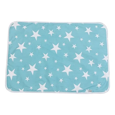 Image de Matelas à Langer de Bébé Kits Change Dérapage Housse Tapis Urine en Coton pour Poussette Lit Enfant(C)