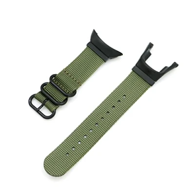 Image de Demupai Bracelet Compatible avec Suunto Ambit 3/2/2S/2R/3 Sport/3 Run/3 Peak,Bande de Remplacement Ajustable en Nylon Tissé (Armée Verte)