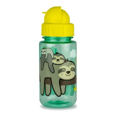 Image de TUM Gourde Enfants, Enfants avec Paille Tritan, 400 ml, sans BPA Stanley le Paresseux