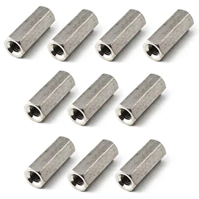 Image de Lot de 10 écrous hexagonaux M10 x 17 15 en acier inoxydable 304