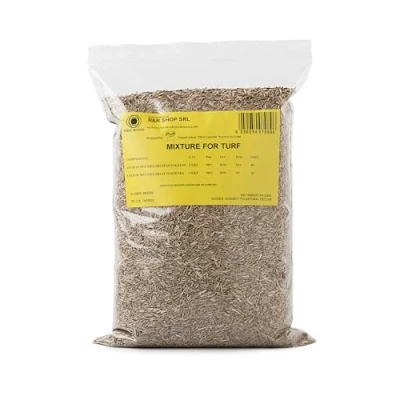 Image de R&amp;R SHOP Graines pour gazon résistant, ray grass, croissance rapide et praticable à pied, adaptées tous types de terrains (900gr 35mq)