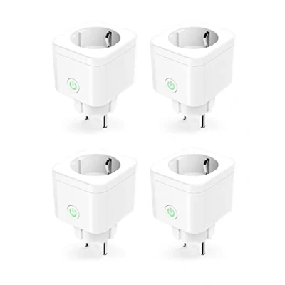 Image de Refoss Prise Connectée Mini (Type F), Intelligente Compatible avec Alexa et Google Home, Programmable, Lot de 4 WiFi Contrôle à Distance, Vocal Fonction Temps