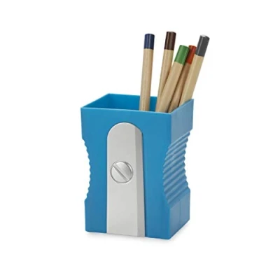 Image de Balvi Pot à Crayons Sharpener Couleur Bleu Gardez Votre Bureau rangé Original et amusan