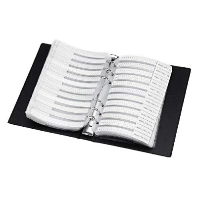Image de DollaTek 1% 0603 SMD Resistance Assorted Folder (0 ohm 10M ohm) 170value x 50pcs = 8500pcs échantillon de Livre