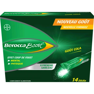Image de Berocca® Boost Effet coup de fouet aide à réduire la fatigue Goût Cola