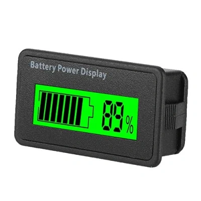 Image de Testeur de Batterie Numérique, 12V, 24V, 36V, 48 V LCD Compteur Capacité Universel Indicateur Numérique Puissance Étanche Voltmètre(Vert)