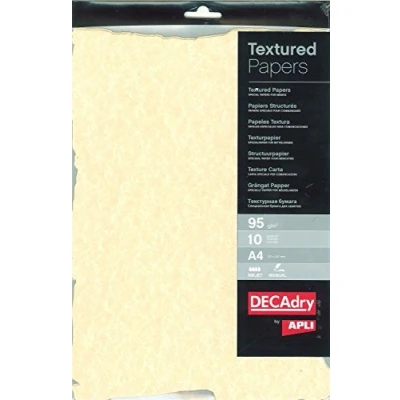 Image de Apli SCL2058D 10 Feuilles de Papier Découpé Parchemin, Format A4, Champagne