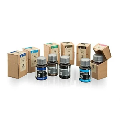 Image de Rohrer &amp; Klingner dokumentus Kit de 6 couleur, document encre x 50ml Flacon en verre