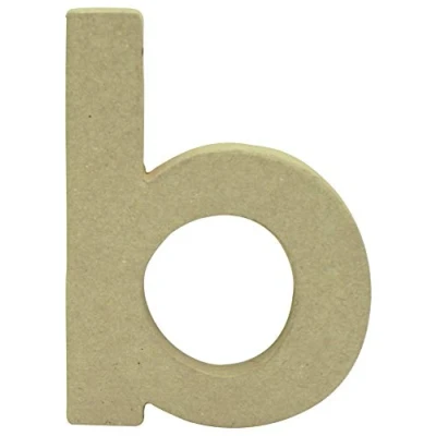 Image de Décopatch AC814C Un support en papier brun mâché 1,5x8,5x12 cm, Lettre minuscule b