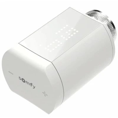 Image de Somfy 1870508 Vanne Thermostatique connectée io Pour contrôler la Température des Radiateurs à eau chaude avec Tahoma (switch) Silencieuse