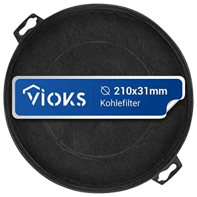 Image de VIOKS Filtre à charbon de rechange pour hotte aspirante Bosch 00353121 210 mm Neff Balay Whirlpool Siemens