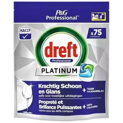 Image de Dreft Platinum All In One Lot de 75 tablettes pour lave vaisselle Regular