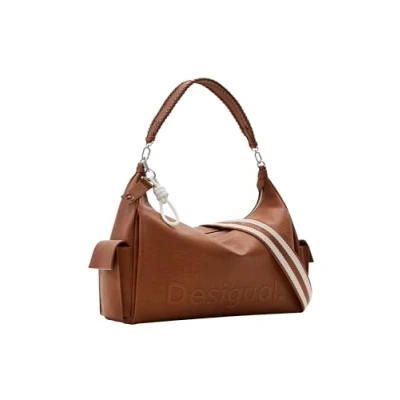 Image de Desigual L LOGO Sac à main, Femme, Taille: One Size, Brown