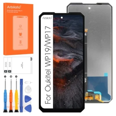 Image de Arbilato Écran LCD pour Oukitel WP17 / WP19 Remplacement écran Display Numériseur Tactile Verre Panneau Full Assemblée Kit de Réparation