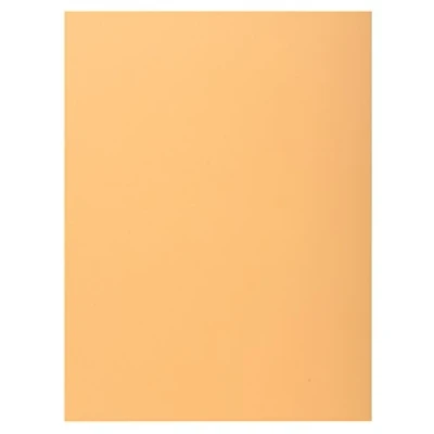 Image de Exacompta Réf. 348025E Paquet de 100 chemises semi rigides avec 1 rabat SUPER 160 g/m² couleurs pastel certifiées PEFC™ dimensions 24 x 32 cm pour format A4 couleur bulle