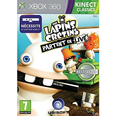 Image de THE LAPINS CRETINS PARTENT EN LIVE jeu XBOX 360 Kinect CLASSICS Livre d’occasion Correct