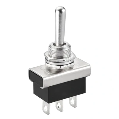 Image de Heschen Interrupteur à bascule en métal, KN3D 103, 12V 25A, SPDT, marche/arrêt/marche, 3 positions broches, pour éclairage de tableau bord (1)