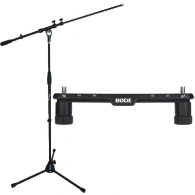 Image de Rode Stereo Bar SB20 Rail stéréo pour microphone + support de Keepdrum MS107B