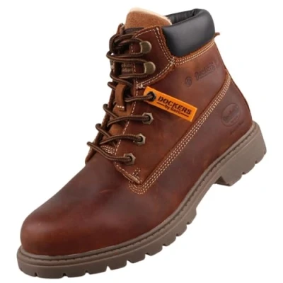 Image de Dockers by Gerli Bottines à lacets, Femme, Taille: 37, Brown Nubuck