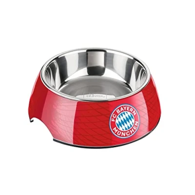 Image de Hunter FC Bayern Munich Bol en mélamine, à Nourriture, Abreuvoir, 160 ML, Rouge
