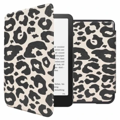 Image de imoshion Design Slim Hard Case Sleepcover pour Amazon Kindle Paperwhite (2024) / Signature Edition Colorsoft Leopard Neuf