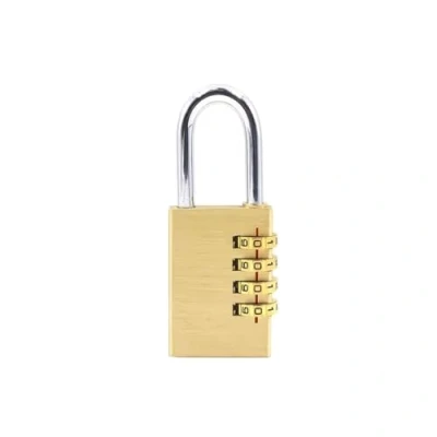 Image de Cadenas Code 4 Chiffres, a Combinaison Matériel En Laiton, Exterieur Etanche Valise Casier pour Vélos, Bagages, Coffres Forts, Etc, S (6.1 x 2.1 1cm)