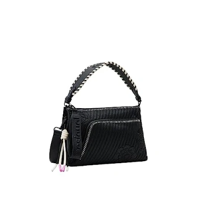 Image de Desigual Midsize Embossed Sac à main, Femme, Taille: One Size, Black