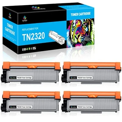 Image de LeciRoba TN 2320 Toner pour Brother TN2320 MFC L2700DN L2720DW HL L2340DW L2365DW L2360DN L2300D L2500D L2520DW (4 noirs)