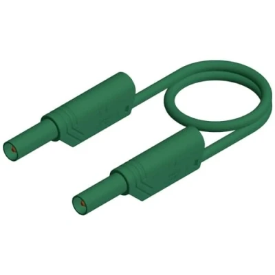 Image de Cordon de mesure sécurité SKS Hirschmann MLS SIL WS 100/1, vert [ Banane mâle 4 mm mm] 1.00 m
