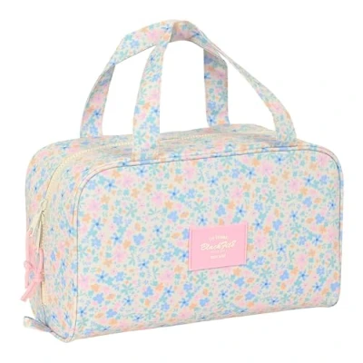 Image de BlackFit8 Blossom Trousse de Toilette rectangulaire avec poignée, Adaptable au Chariot, idéale pour Les Enfants 5 à 14 Ans,
