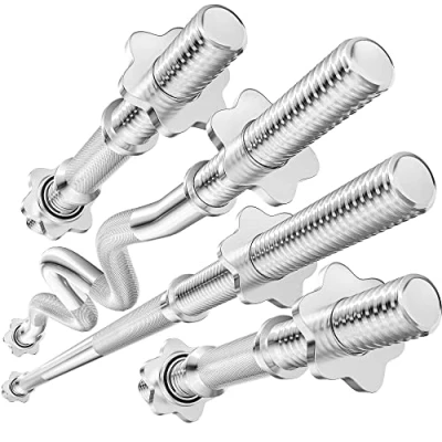 Image de Hop Sport Ensemble de barres musculation en acier chromé: droite 167 cm + super curl EZ 120 courtes 2x40 cm, Diamètre 30 mm