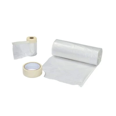 Image de WAGNER Kit de masquage universel extra comprenant une feuille 4 x 6 m, avec ruban adhésif 20 m 0,55 un peintre 36 mm