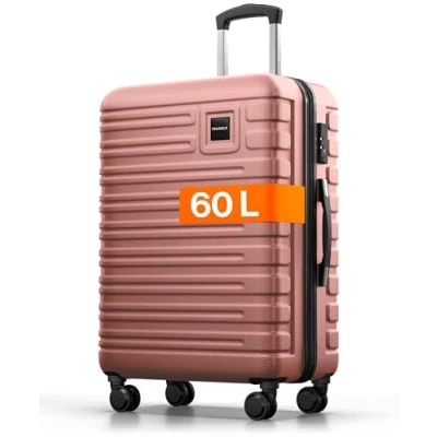 Image de Travely valise Bagage à main de qualité supérieure 55 x 40 20 cm Convient pour Ryanair, Lufthansa, Eurowings, etc. I 36 l avec roulettes douces et serrure TSA pratique,