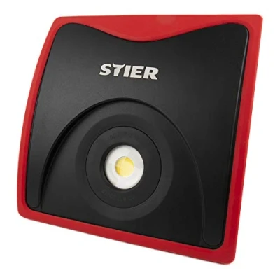 Image de STIER Projecteur de chantier à LED COB avec batterie rechange 5 000 lumens 50 W, IP54, duree vie LED: 50.000h, lampe batterie,