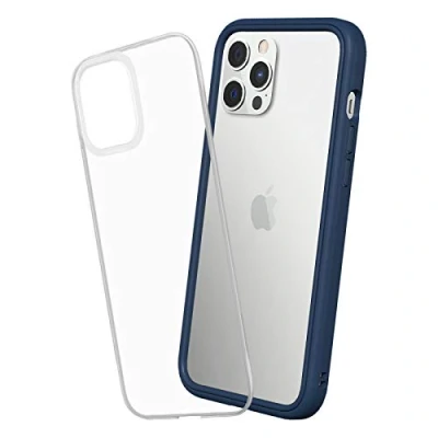 Image de RhinoShield Coque Compatible avec [iPhone 12 Pro Max] Mod NX Protection Fine Personnalisable Technologie Absorption des Chocs [sans BPA] Bleu Marine