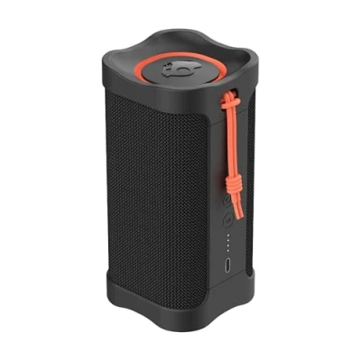 Image de Skullcandy Terrain Wireless Enceinte Bluetooth Portable, Étanchéité IPX7, 14 Heures d’Autonomie, Stéréo True Wireless, Sangle Intégrée pour se Déplacer et Utiliser en Extérieur, Noir