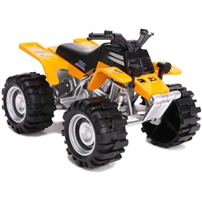 Image de Toyland Quadricycle à Friction 11 cm alimenté par Couleurs et Motifs variés Jaune Jouets pour garçons