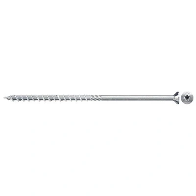 Image de fischer Vis de charpente Power Fast 8,0x160, tête fraisée, empreinte TX, zingué blanc, filetage partiel/Boite 50