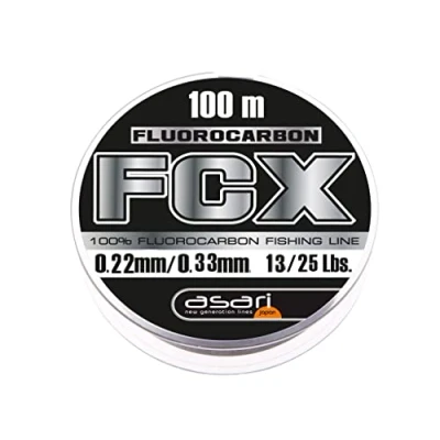 Image de Asari FCX Fluorocarbon 100m 0.22mm Fluorocarbone